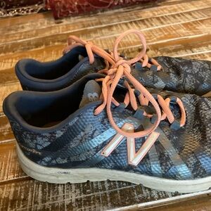 New Balance Women's Athletic Shoes in Blue and Peach